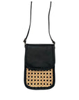 Jessica Cane and Leather Clutch Crossbody