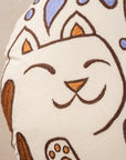 Embroidered Cat Pillow