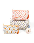 Seashell Blockprint Makeup Bag