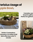 Rattan Apple Bowl