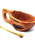 Reclaimed Olive Wood Salt Pot - Kahero Farm - Kenya