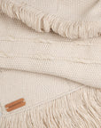 White Thread Table Runner