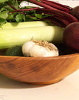 9-Inch Handcarved Olive Wood Bowl