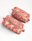 Florentine Pink Hand-Marbled Cosmetic Bag