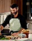 Cotton Bib Apron with Pockets
