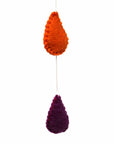 Rainbow Raindrops Felt Mobile