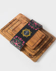 Natural Acacia Wood Cutting Boards - Set of 3