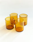 Recycled Hammered Glasses - Set of 4