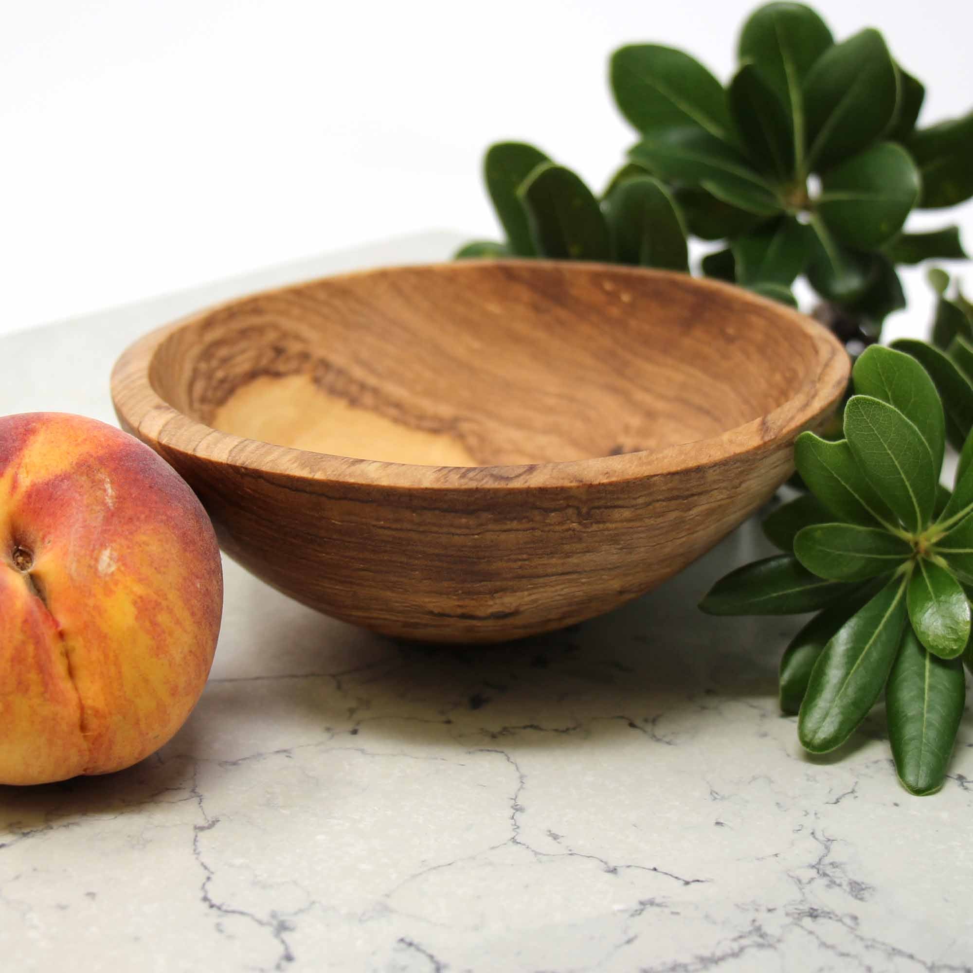 6-Inch Hand-carved Olive Wood Bowl
