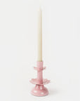 Lotus Bloom Tapered Aluminum Candleholder