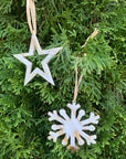Horn Snowflake Ornament