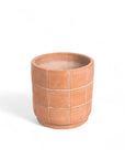 Large Grid Terracotta Planter