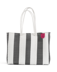 Zebra Woven Super Tote