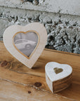Mukhendu Heart Keepsake Box - Bone & Brass Inlay