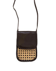 Jessica Cane and Leather Clutch Crossbody