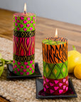 Wild Animal Painted Candles