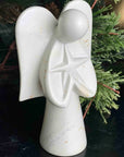 Angel Soapstone Sculpture Holding Star