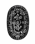 Encantada Handmade Pottery Butter Dish, Black & White
