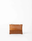 Woven Leather Large Pouch