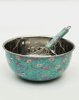 Aqua Flora Bowl & Whisk Set