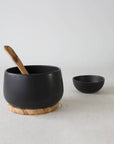Hand-carved Stoneware Serving Bowl - 68 oz