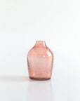 Blush Hammered Glass Bud Vases - Set of 3