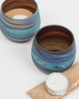 Phoenician Glass Candleholder