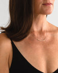 Sunset Bar Necklace in Gold Fill
