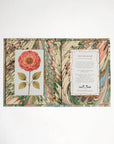 Hand-Marbled Flatiron Feathers Picture Frame Folding Book - 4x6