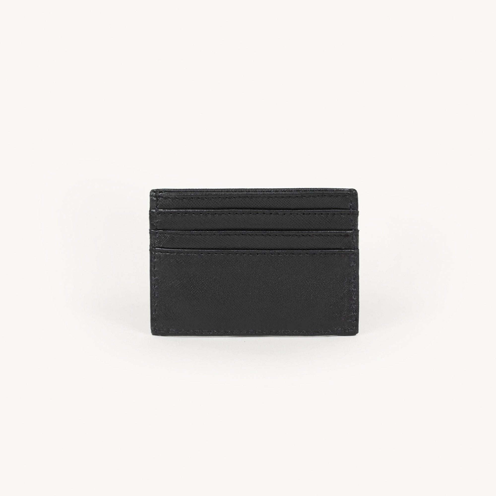 Black cardholder on a white background