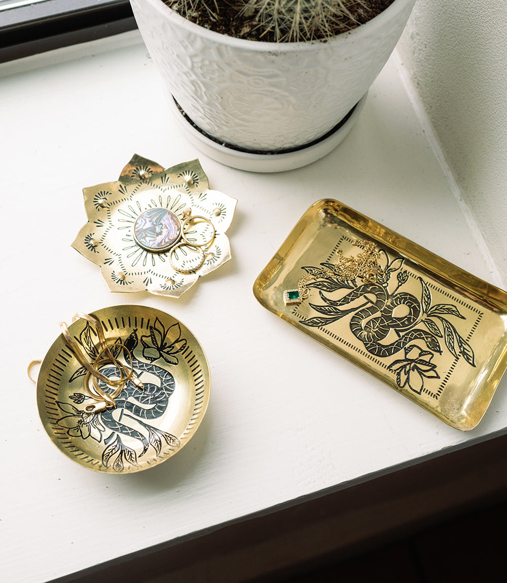 Kairavini Lotus Catch All Tray