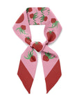 Tomatoes Silk Twilly Ribbon Scarf