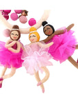 Pink Ballerina Felt Nursery Mobile
