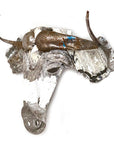 Wildebeest Recycled Metal Wall Mask