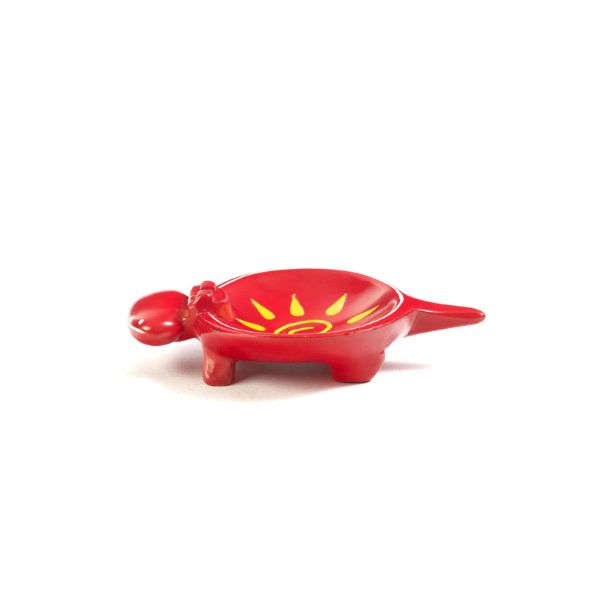 Sunny Crimson Stone Hippo Dish