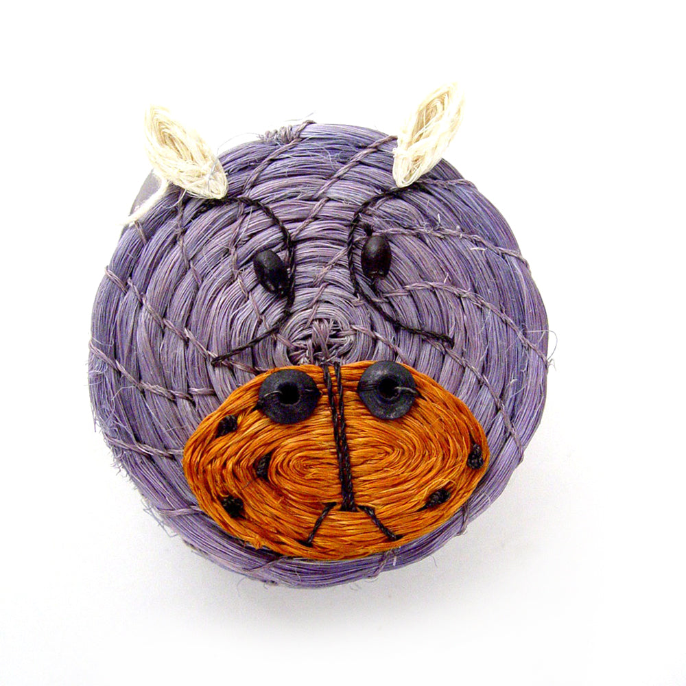 Lidded Basket for Kids - Happy Hippo
