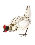 Recycled Metal Pecking Chicken Sculpture