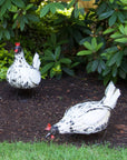 Recycled Metal Pecking Chicken Sculpture