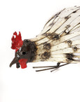 Recycled Metal Pecking Chicken Sculpture