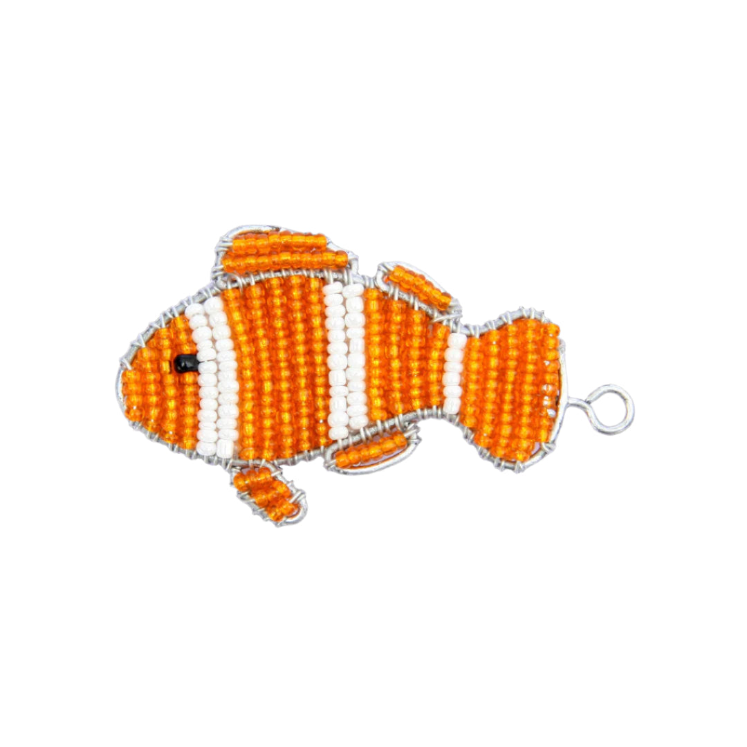 Orange and white clownfish key ring - keychain collection at Better World Bio
