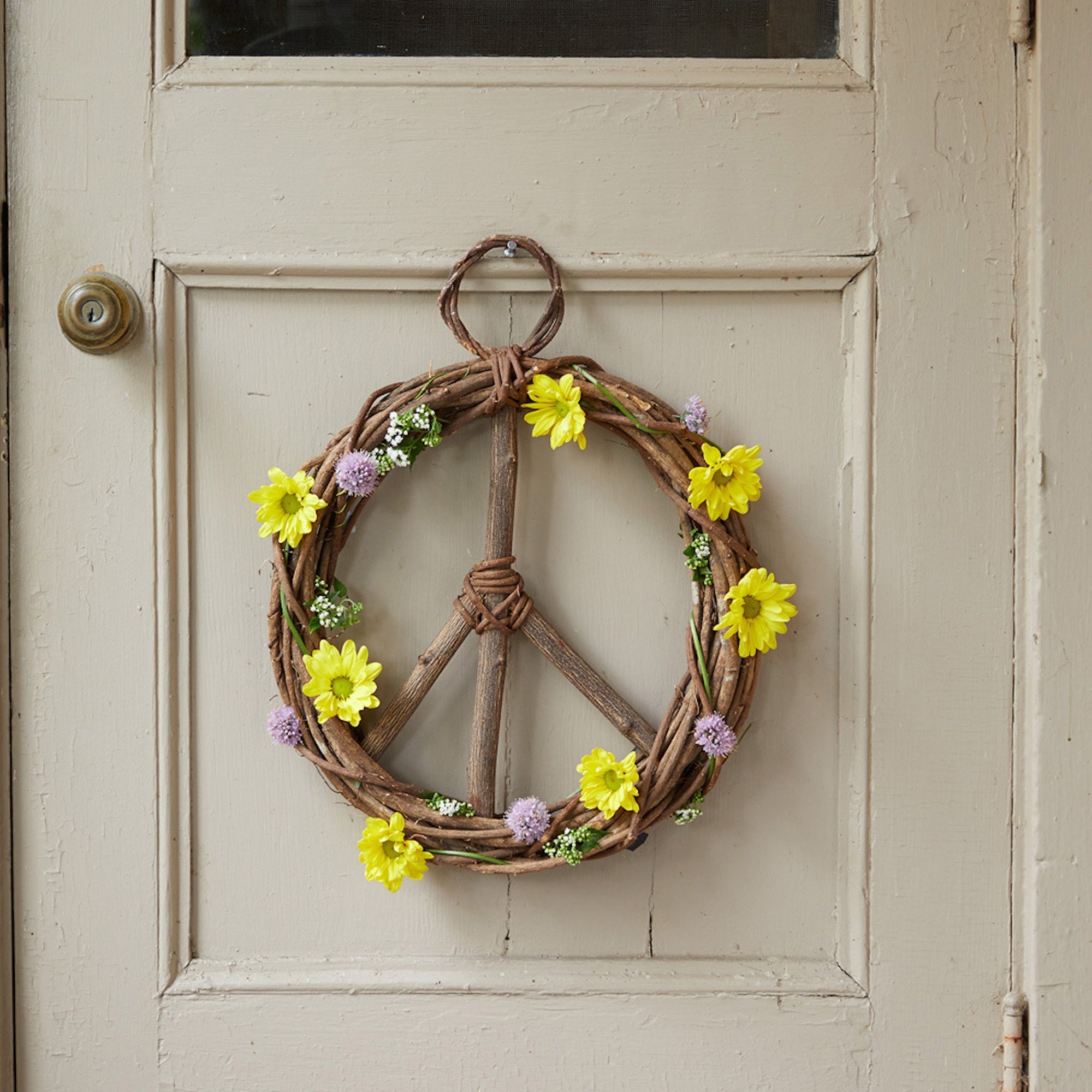 Peace Symbol Wreath