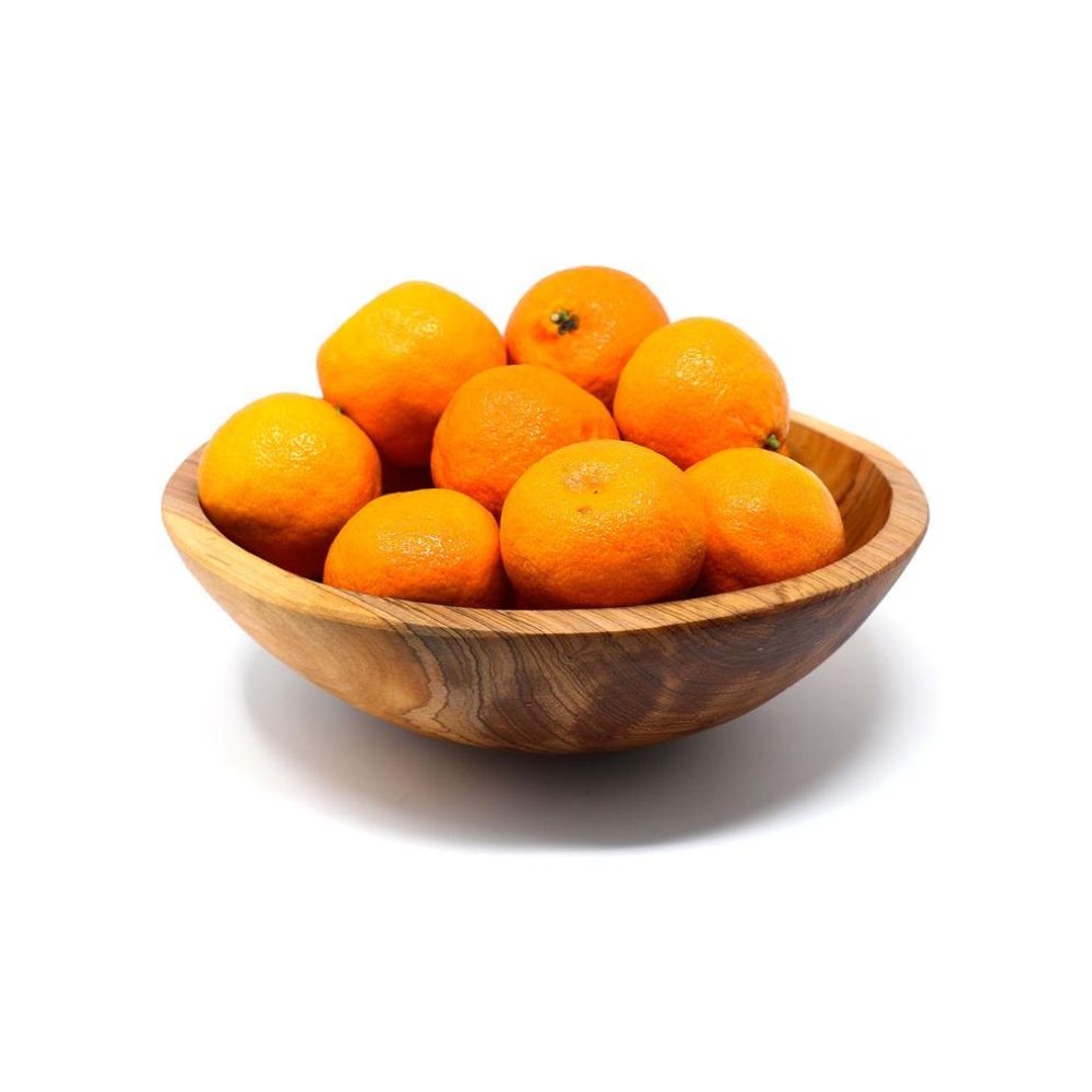 9-inch handcarved wooden fruit bowl - bowl collection at Better World Bio