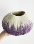 Violet Decorative Wool Ukhamba Bowl