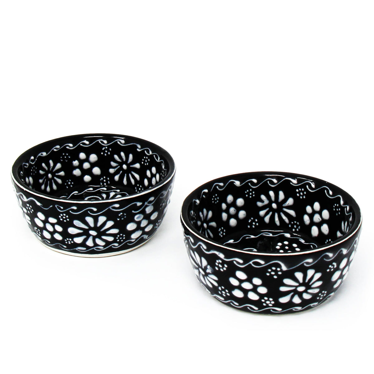 Ink Pottery Dip Bowls - Set of 2
