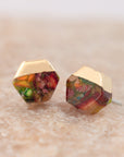 Sedona Sunrise Red Stud Earrings