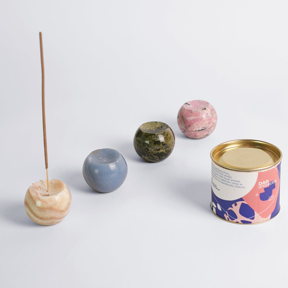 Celestina Angelite Sphere Incense Holder