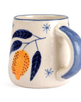 Lemon Stoneware Coffee Mugs - Set of 2
