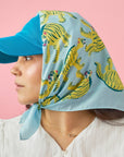 Nodding Tigers Cotton Silk Bandana