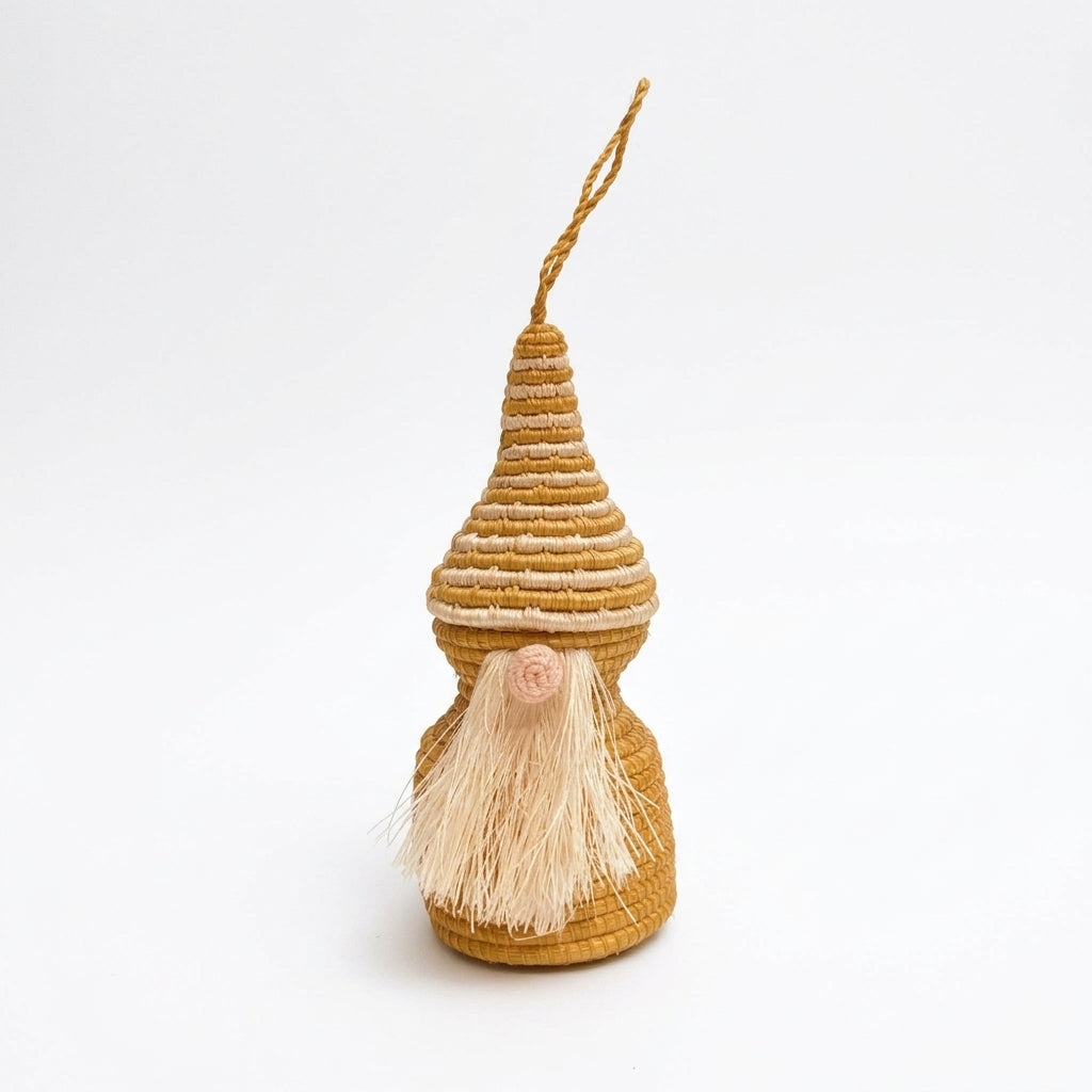 Handwoven Gnome Ornament