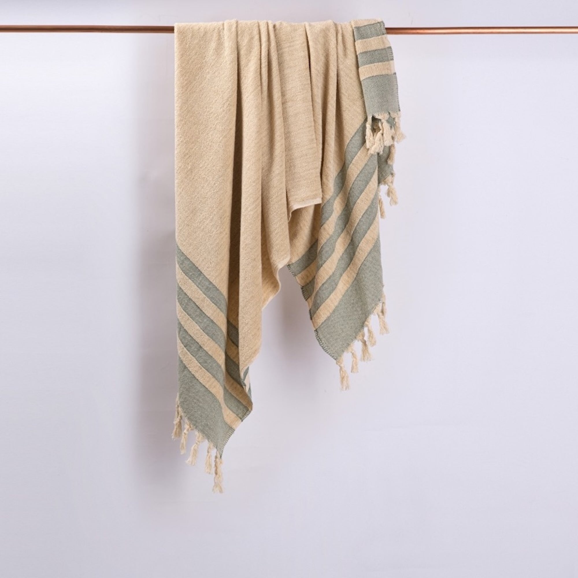 Hand Loomed Linen Terry Bath Towel